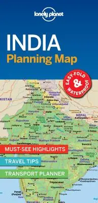 Lonely Planet India Hartă de planificare 1 - Lonely Planet India Planning Map 1