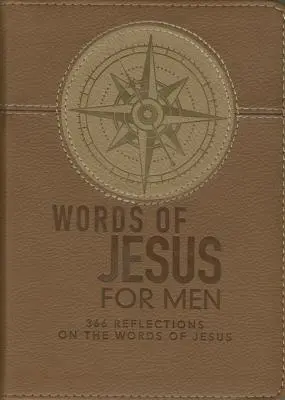 Lux-Leather Brown - Cuvintele lui Isus pentru bărbați - Lux-Leather Brown - Words of Jesus for Men