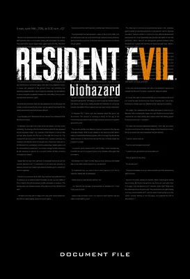 Resident Evil 7: Biohazard fișier document - Resident Evil 7: Biohazard Document File