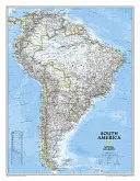 National Geographic: Harta clasică de perete America de Sud - Laminată (23,5 X 30,25 inci) - National Geographic: South America Classic Wall Map - Laminated (23.5 X 30.25 Inches)