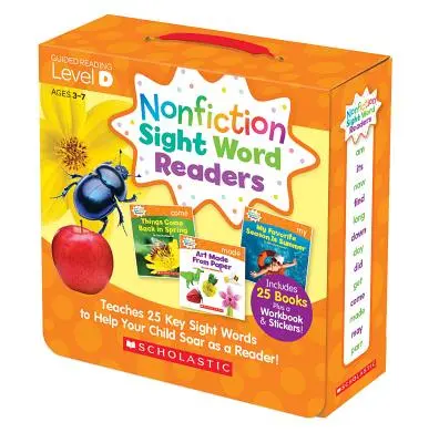 Nonfiction Sight Word Readers: Guided Reading Level D (Parent Pack): Învață 25 de cuvinte cheie la vedere pentru a vă ajuta copilul să crească ca cititor! - Nonfiction Sight Word Readers: Guided Reading Level D (Parent Pack): Teaches 25 Key Sight Words to Help Your Child Soar as a Reader!