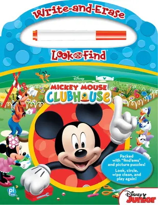 Disney - Clubul lui Mickey Mouse - Scrie și șterge, caută și găsește [cu marker] - Disney - Mickey Mouse Clubhouse - Write-And-Erase Look and Find Wipe Clean Board [With Marker]