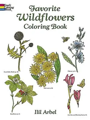 Cartea de colorat cu florile sălbatice preferate - Favorite Wildflowers Coloring Book