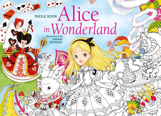 Alice în Țara Minunilor Carte puzzle - Alice in Wonderland Puzzle Book