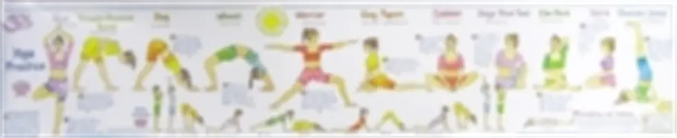 Diagrama de perete pentru practica yoga - Yoga Practice Wall Chart