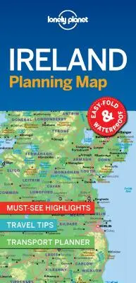 Lonely Planet Irlanda Hartă de planificare 1 - Lonely Planet Ireland Planning Map 1