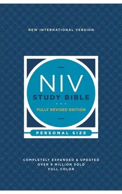 Biblia de studiu NIV, ediție revizuită integral, format personal, cartonată, Red Letter, Comfort Print - NIV Study Bible, Fully Revised Edition, Personal Size, Paperback, Red Letter, Comfort Print