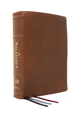 The Esv, Biblia de studiu MacArthur, ediția a 2-a, piele de capră premium, maro, Premier Collection: Dezlănțuirea adevărului lui Dumnezeu un verset la un moment dat - The Esv, MacArthur Study Bible, 2nd Edition, Premium Goatskin Leather, Brown, Premier Collection: Unleashing God's Truth One Verse at a Time