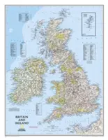National Geographic: Marea Britanie și Irlanda Hartă clasică de perete (23.5 X 30.25 Inches) - National Geographic: Britain and Ireland Classic Wall Map (23.5 X 30.25 Inches)