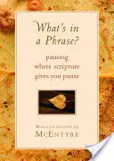 Ce este într-o frază? Pauză acolo unde Scriptura îți dă pauză - What's in a Phrase?: Pausing Where Scripture Gives You Pause