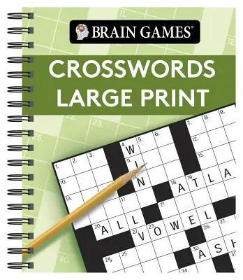 Jocurile creierului - Cuvinte încrucișate de tipar mare (verde) - Brain Games - Crosswords Large Print (Green)
