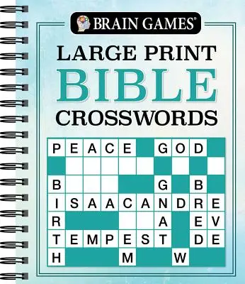 Brain Games - Cuvinte încrucișate biblice cu caractere mari - Brain Games - Large Print Bible Crosswords