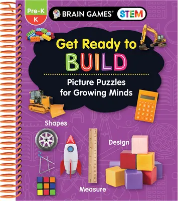 Brain Games Stem - Pregătește-te să construiești: Puzzle-uri cu imagini pentru minți în creștere (Carte de lucru) - Brain Games Stem - Get Ready to Build: Picture Puzzles for Growing Minds (Workbook)