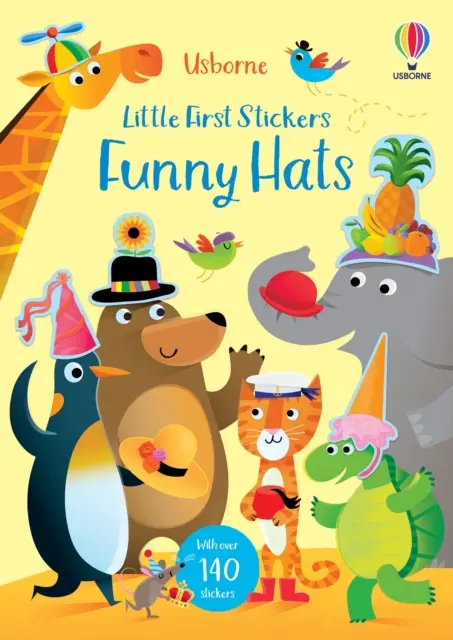Primele abțibilduri mici Pălării amuzante - Little First Stickers Funny Hats