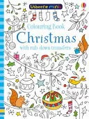Carte de colorat Crăciun cu transferuri prin frecare - Colouring Book Christmas with rub-down transfers