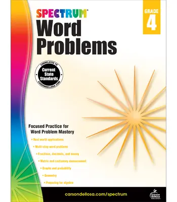 Spectrum Word Problems, clasa 4 - Spectrum Word Problems, Grade 4