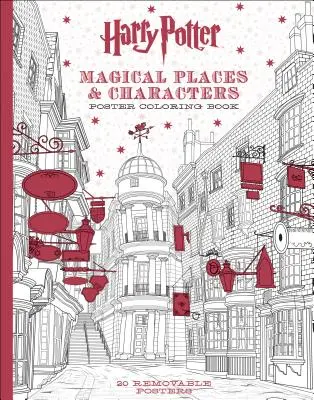 Harry Potter Magical Places & Characters Poster Carte de colorat - Harry Potter Magical Places & Characters Poster Coloring Book