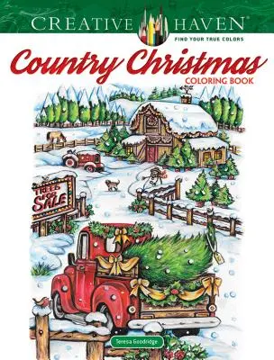 Carte de colorat Creative Haven Country Christmas - Creative Haven Country Christmas Coloring Book