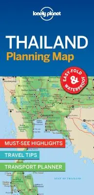 Lonely Planet Thailanda Hartă de planificare 1 - Lonely Planet Thailand Planning Map 1