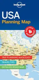 Lonely Planet SUA Hartă de planificare 1 - Lonely Planet USA Planning Map 1