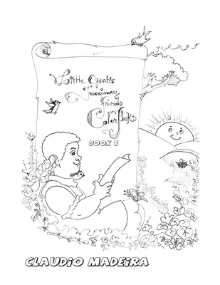 Cartea de colorat Prietenii imaginari ai micuței Oprah - Little Oprah's Imaginary Friends Coloring Book