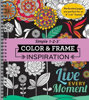 Color & Frame - Inspiration (Carte de colorat pentru adulți) - Color & Frame - Inspiration (Adult Coloring Book)