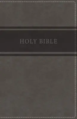 KJV, Biblie cadou de lux, imitație de piele, gri, ediție cu litere roșii - KJV, Deluxe Gift Bible, Imitation Leather, Gray, Red Letter Edition
