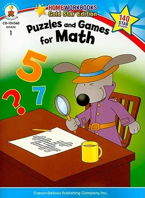 Puzzle-uri și jocuri pentru matematică, clasa 1: Gold Star Edition - Puzzles and Games for Math, Grade 1: Gold Star Edition