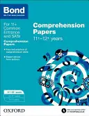 Bond 11+: Engleză: Comprehension Papers - 11+-12+ ani - Bond 11+: English: Comprehension Papers - 11+-12+ years