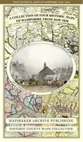Colecția de patru hărți istorice ale Hampshire din 1610-1836 - Collection of Four Historic Maps of Hampshire from 1610-1836