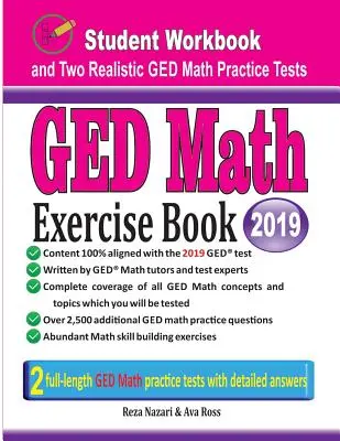 Carte de exerciții GED Math: Caiet de exerciții pentru studenți și două teste realiste de matematică GED - GED Math Exercise Book: Student Workbook and Two Realistic GED Math Tests
