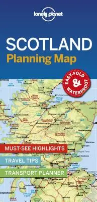 Lonely Planet Scoția Hartă de planificare 1 - Lonely Planet Scotland Planning Map 1
