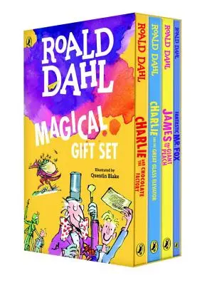 Roald Dahl Magical Gift Set (4 cărți): Charlie și fabrica de ciocolată, James și piersica uriașă, Fantasticul domn Fox, Charlie și marele elan de sticlă - Roald Dahl Magical Gift Set (4 Books): Charlie and the Chocolate Factory, James and the Giant Peach, Fantastic Mr. Fox, Charlie and the Great Glass El