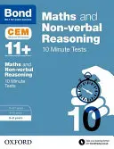 Bond 11+: Maths & Non-verbal Reasoning: CEM 10 Minute Tests - 8-9 ani - Bond 11+: Maths & Non-verbal Reasoning: CEM 10 Minute Tests - 8-9 years