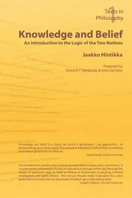 Cunoaștere și credință - O introducere în logica celor două noțiuni - Knowledge and Belief - An Introduction to the Logic of the Two Notions