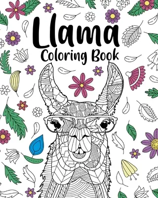 Cartea de colorat Llama - Llama Coloring Book