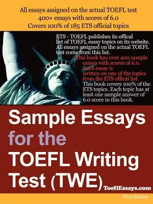 Exemple de eseuri pentru testul de scriere TOEFL (Twe) - Sample Essays for the TOEFL Writing Test (Twe)