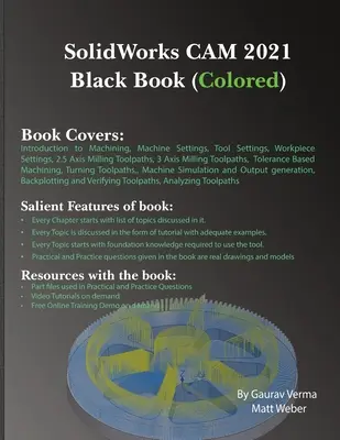 SolidWorks CAM 2021 Carte neagră (colorată) - SolidWorks CAM 2021 Black Book (Colored)