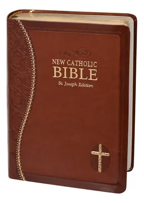 Noua Biblie Catolică Med. Print Dura Lux (maro) - New Catholic Bible Med. Print Dura Lux (Brown)