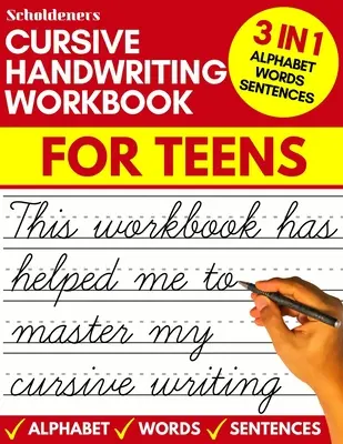 Cursive handwriting workbook for teens: Cursive writing practice workbook for teens, tweens and young adults (cărți de lucru cursive pentru începători / cursive te - Cursive handwriting workbook for teens: cursive writing practice workbook for teens, tweens and young adults (beginners cursive workbooks / cursive te
