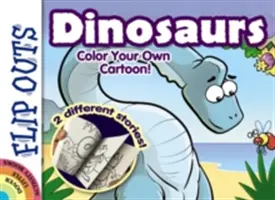 Flip Outs -- Dinozauri: Colorează-ți propriul desen animat! - Flip Outs -- Dinosaurs: Color Your Own Cartoon!