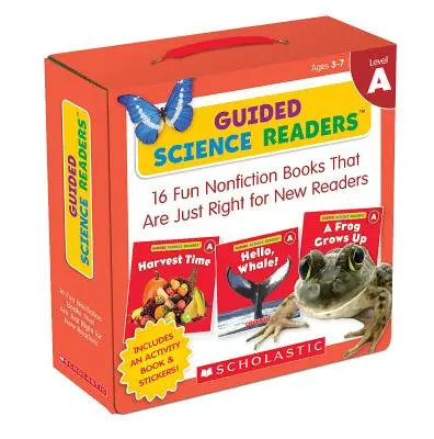 Guided Science Readers: Level a (Parent Pack): 16 cărți distractive de nonficțiune potrivite pentru noii cititori [cu autocolant(e) și caiet de activități] - Guided Science Readers: Level a (Parent Pack): 16 Fun Nonfiction Books That Are Just Right for New Readers [With Sticker(s) and Activity Book]