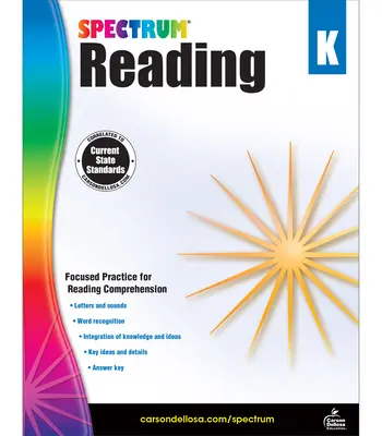 Spectrum Reading Workbook, clasa K - Spectrum Reading Workbook, Grade K