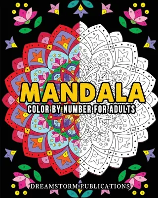 Mandala de colorat după număr pentru adulți - Mandala Color by Number for Adults