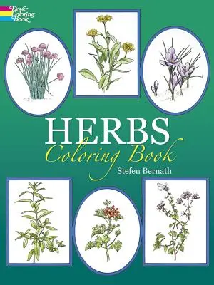 Carte de colorat cu ierburi - Herbs Coloring Book