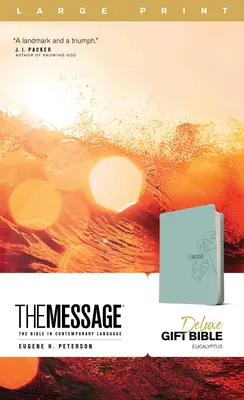 The Message Deluxe Gift Bible, Large Print (Leather-Look, Teal): Biblia în limbaj contemporan - The Message Deluxe Gift Bible, Large Print (Leather-Look, Teal): The Bible in Contemporary Language