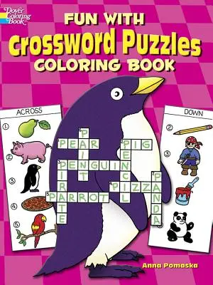 Cartea de colorat Fun with Crossword Puzzles - Fun with Crossword Puzzles Coloring Book