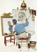 Autoportretul triplu al lui Norman Rockwell din Saturday Evening Post Notebook - Norman Rockwell's Triple Self-Portrait from the Saturday Evening Post Notebook