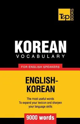 Vocabular coreean pentru vorbitorii de engleză - 9000 cuvinte - Korean vocabulary for English speakers - 9000 words
