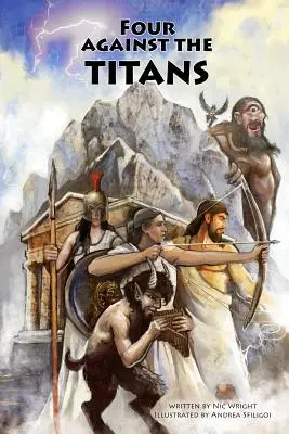 Patru împotriva titanilor: Joc de aventură solo cu peniță și hârtie despre mitologia greacă - Four Against the Titans: Greek Mythology Pen-And-Paper Solo Adventure Game